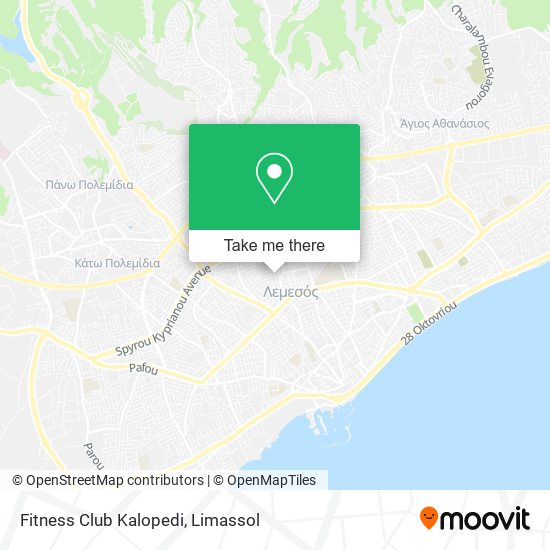 Fitness Club Kalopedi map