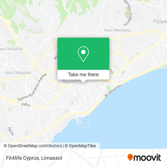 Fit4life Cyprus map