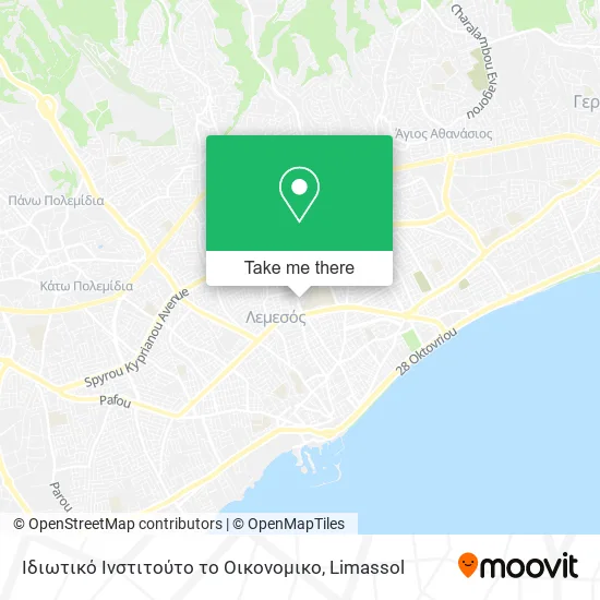 Ιδιωτικό Ινστιτούτο το Οικονομικο map