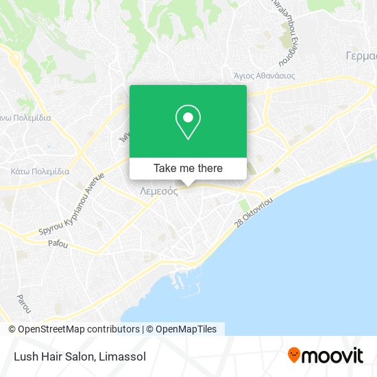 Lush Hair Salon map