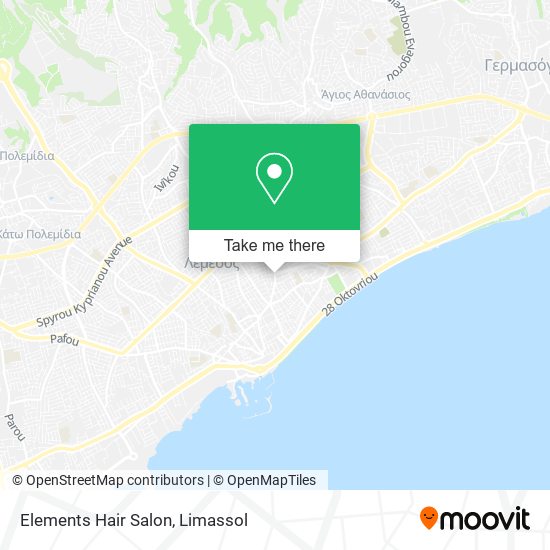 Elements Hair Salon map