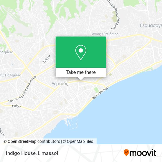 Indigo House map