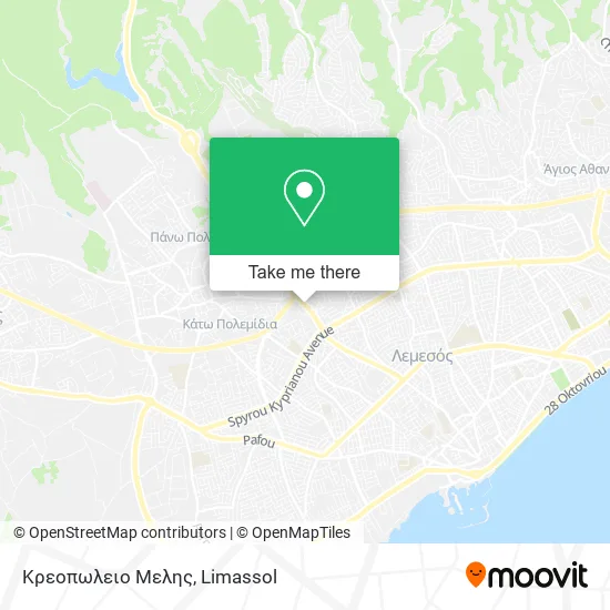 Κρεοπωλειο Μελης map