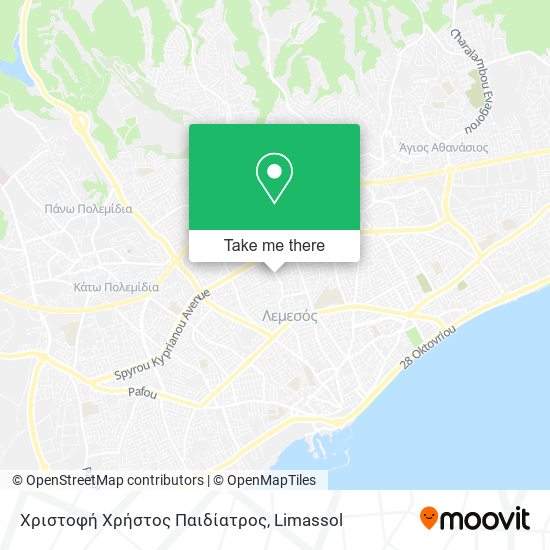 Χριστοφή Χρήστος Παιδίατρος map