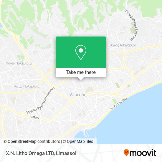 X.N. Litho Omega LTD map