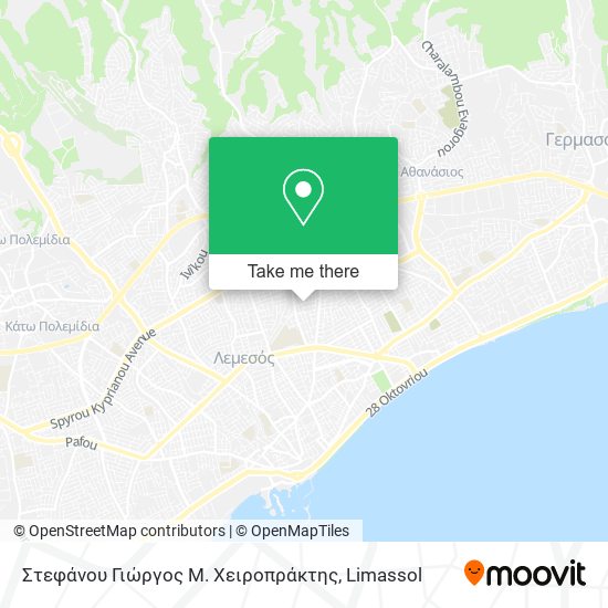 Στεφάνου Γιώργος Μ. Χειροπράκτης map