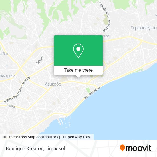 Boutique Kreaton map