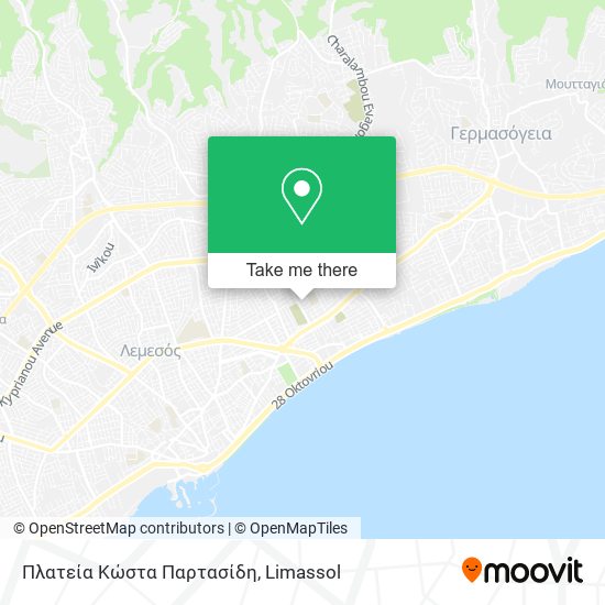 Πλατεία Κώστα Παρτασίδη map