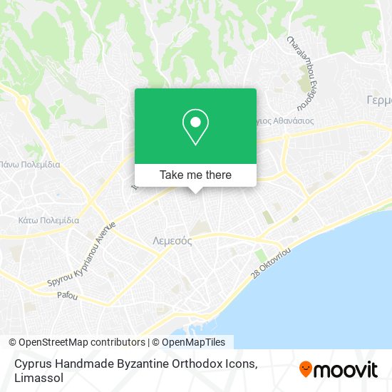 Cyprus Handmade Byzantine Orthodox Icons map