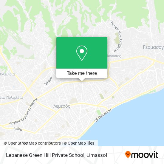 Lebanese Green Hill Private School map