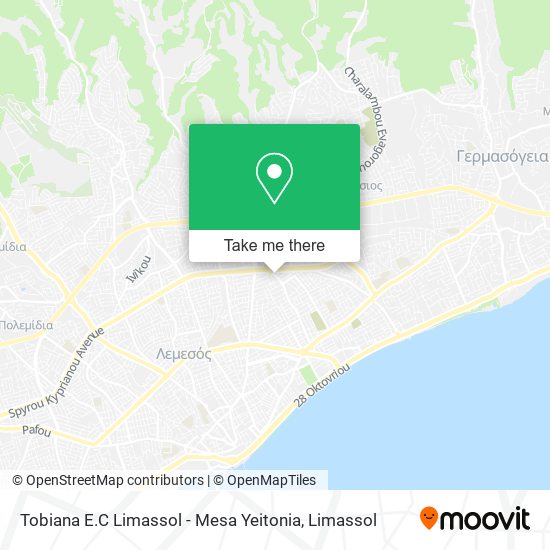 Tobiana E.C Limassol - Mesa Yeitonia map