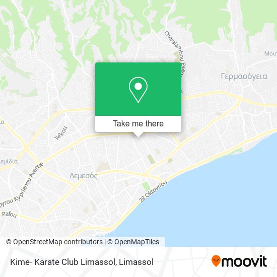 Kime- Karate Club Limassol map