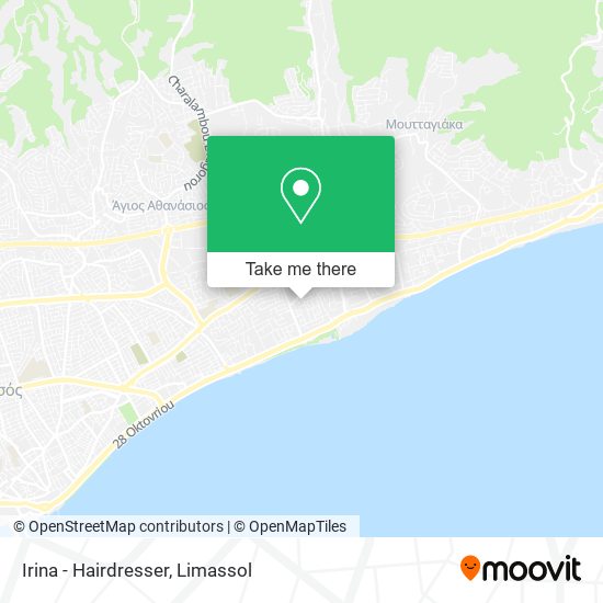 Irina - Hairdresser map