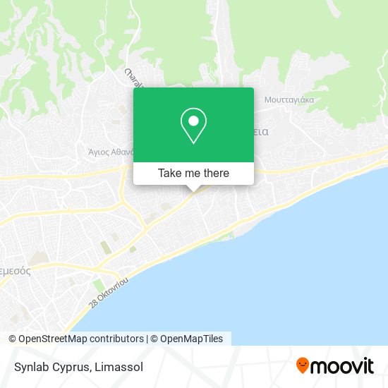 Synlab Cyprus map
