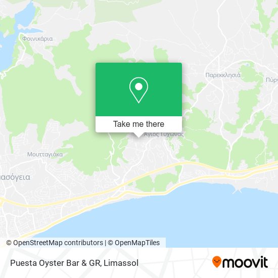 Puesta Oyster Bar & GR map