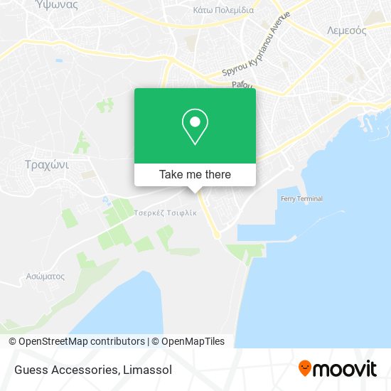 Guess Accessories map