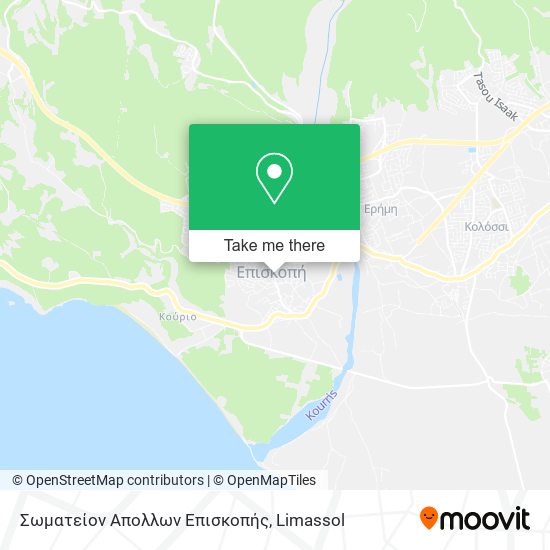 Σωματείον Απολλων Επισκοπής map