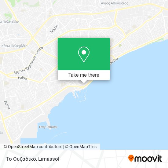 Το Ουζαδικο map