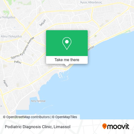 Podiatric Diagnosis Clinic map