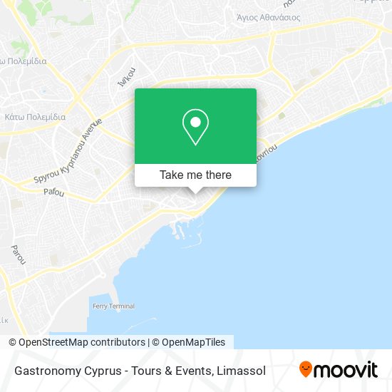 Gastronomy Cyprus - Tours & Events map