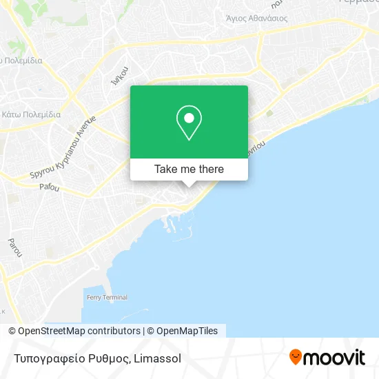 Τυπογραφείο Ρυθμος map