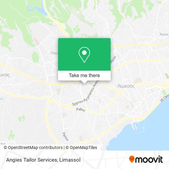 Angies Tailor Services map