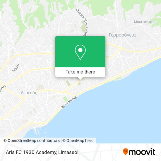 Aris FC 1930 Academy map