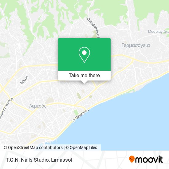 T.G.N. Nails Studio map