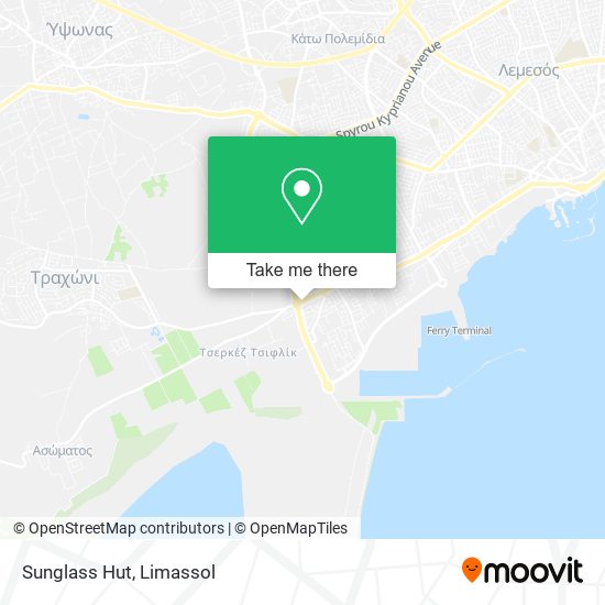 Sunglass Hut map