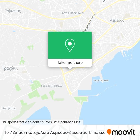 Ιστ' Δημοτικό Σχολείο Λεμεσού-Ζακακίου map