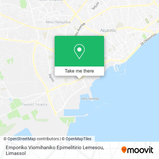 Emporiko Viomihaniko Epimelitirio Lemesou map