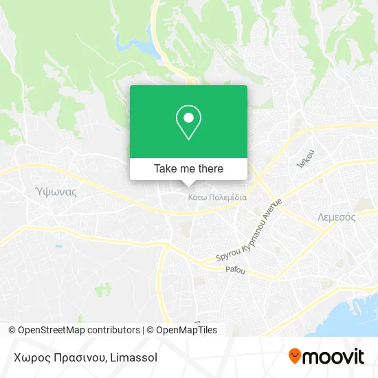 Χωρος Πρασινου map