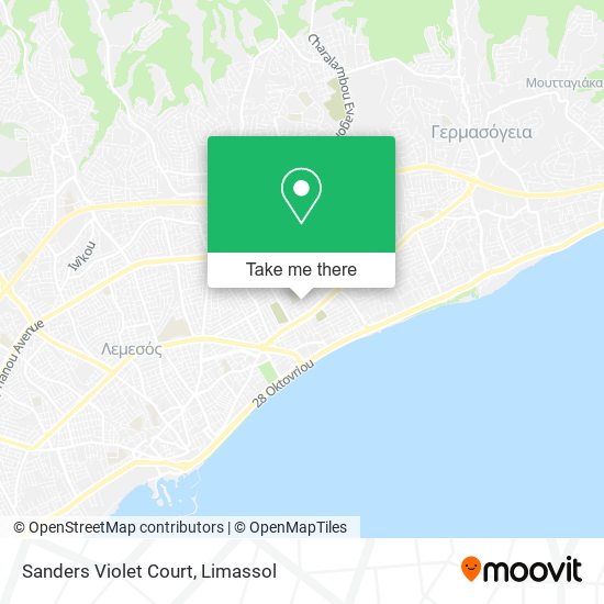 Sanders Violet Court map