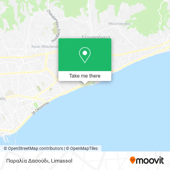 Παραλία Δασούδι map