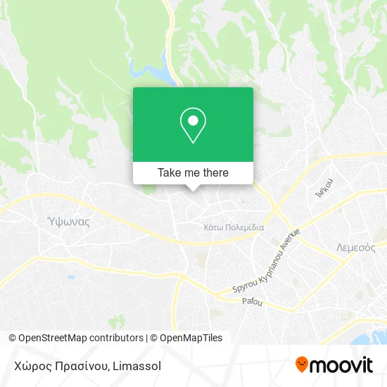 Χώρος Πρασίνου map