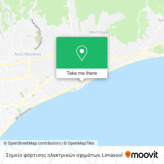 Σημείο φόρτισης ηλεκτρικών οχημάτων map