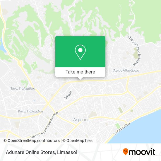 Adunare Online Stores map