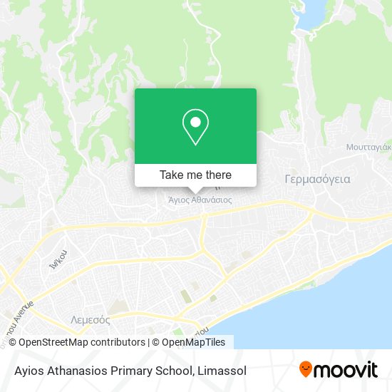 Ayios Athanasios Primary School map