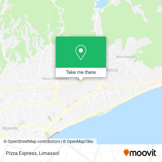 Pizza Express map
