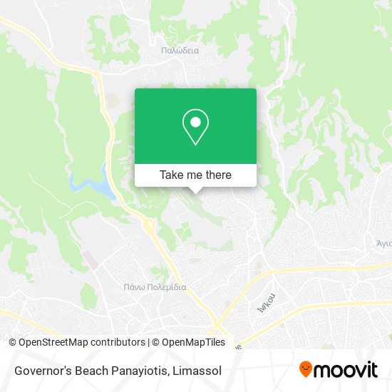 Governor's Beach Panayiotis map