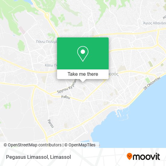Pegasus Limassol map