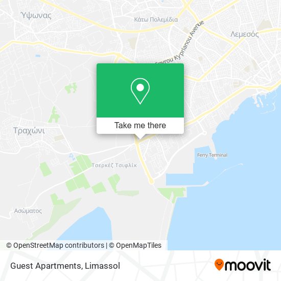 Guest Apartments map