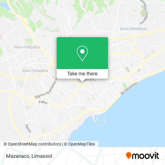 Mazanaco map