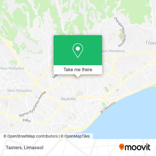 Tasters map
