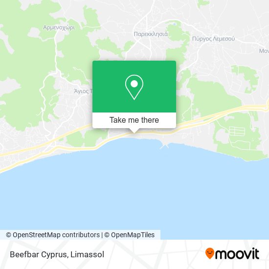 Beefbar Cyprus map