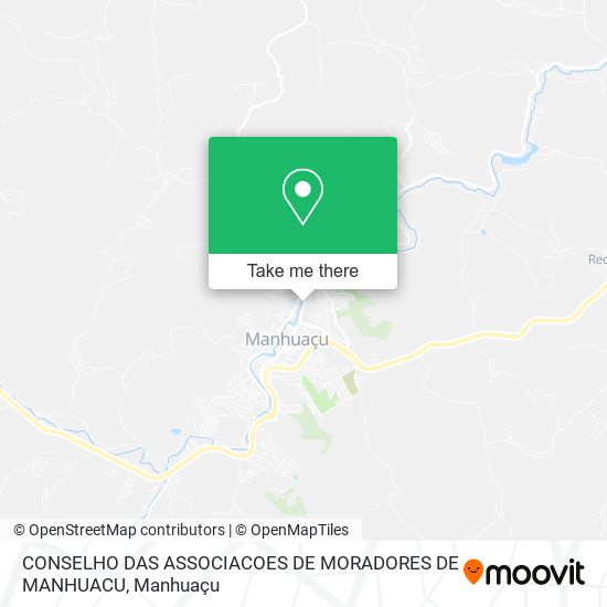 Mapa CONSELHO DAS ASSOCIACOES DE MORADORES DE MANHUACU