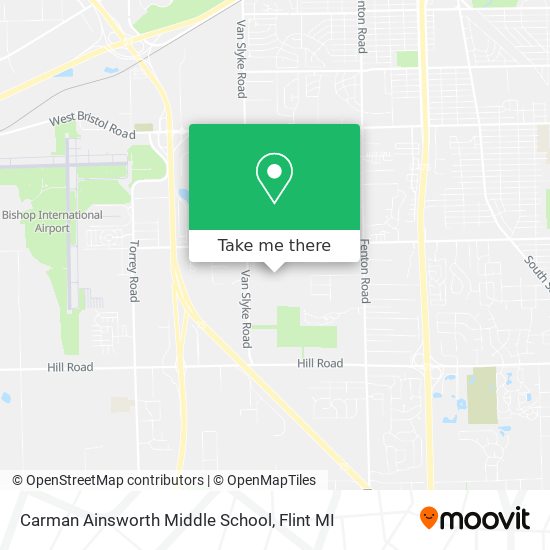 Carman Ainsworth Middle School map