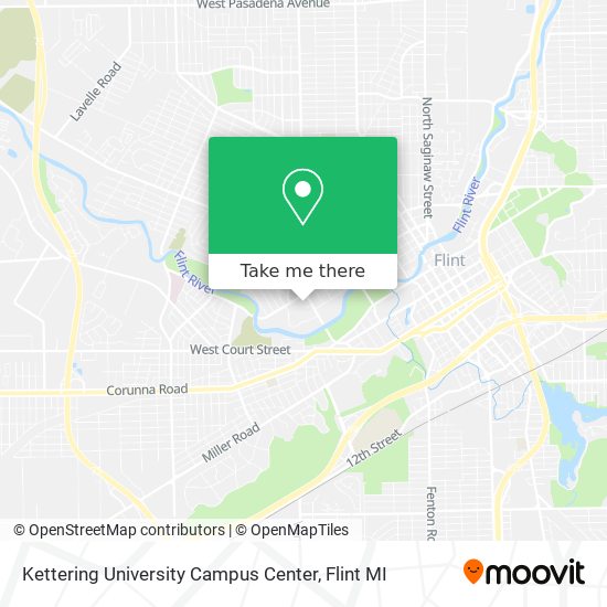 Mapa de Kettering University Campus Center