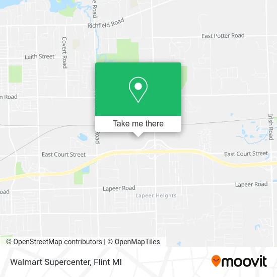 Mapa de Walmart Supercenter