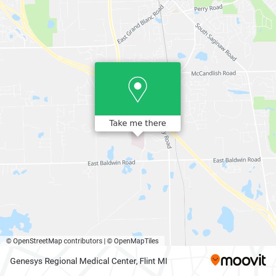 Genesys Regional Medical Center map